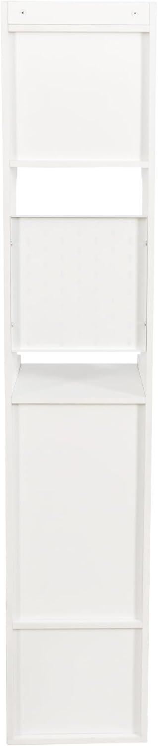 71" High Pantry Cabinet Kitchen Hutch Cabinet with Doors & Open Shel...
