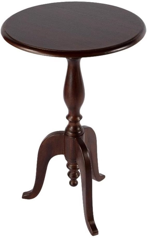 Beaumont Lane Traditional Round Wood Pedestal Side Table, 18" W x 28.5&q...
