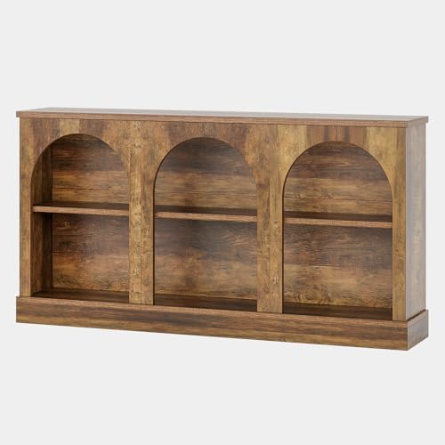 Tribesigns Arched Console Table, 63" Wooden Entryway Table with Storage ...