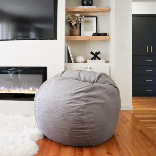 CordaRoy's Chenille Bean Bag Chair, Convertible Chair Folds from Bean Bag...