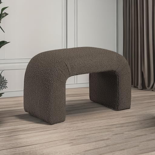 Meridian Furniture 169Brown Niagara Collection Modern | Contemporary Boucle F...