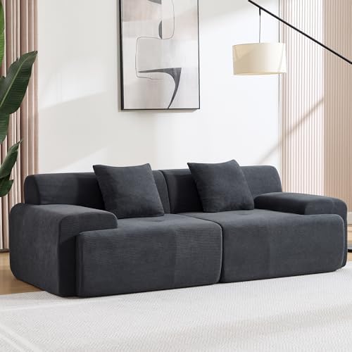 86" Loveseat Modular Sectional Sofa, Oversized 2-Seater Full Foam Cloud ...