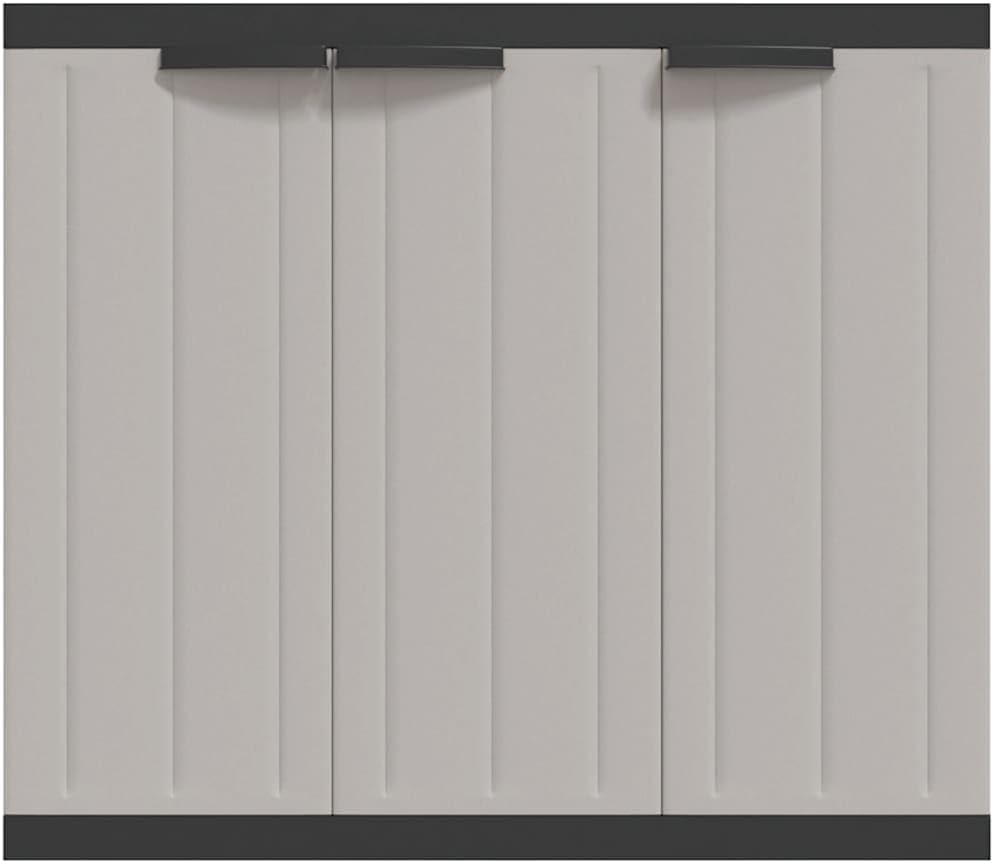 Locking Outdoor Storage Cabinet with Shelves Adjustable Shelf Modern Outdoor ...