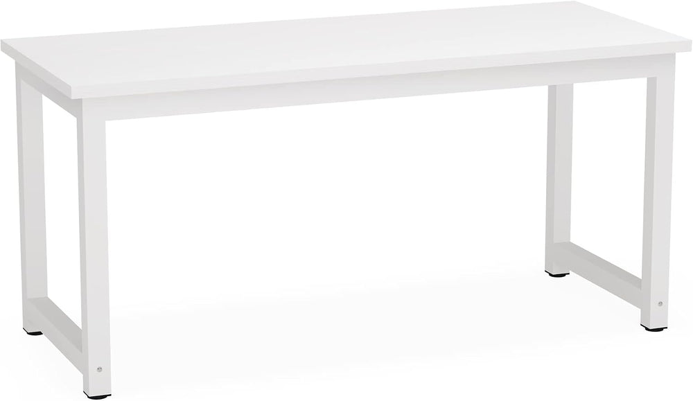 Tribesigns Computer Desk, 63 inch Large Office Desk Computer Table Study Writ...
