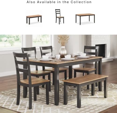 Signature Design by Ashley Gesthaven 6-Piece Dining Table Set with Bench