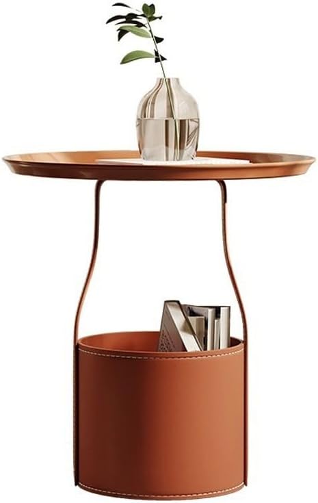 Living Room Furniture Nordic Sofa Side Table Saddle Leather Living Room Home ...