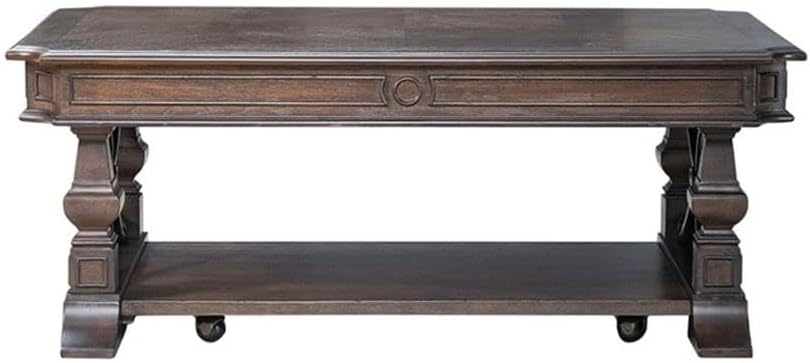 Pemberly Row 3-Piece Cocktail Table Set, Rubberwood and Hickory Veneers, Chat...