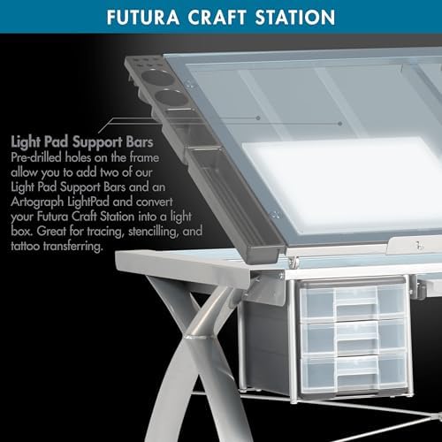 SD Studio Designs 10050 Futura Craft & Drawing Table with Adjustable Temp...