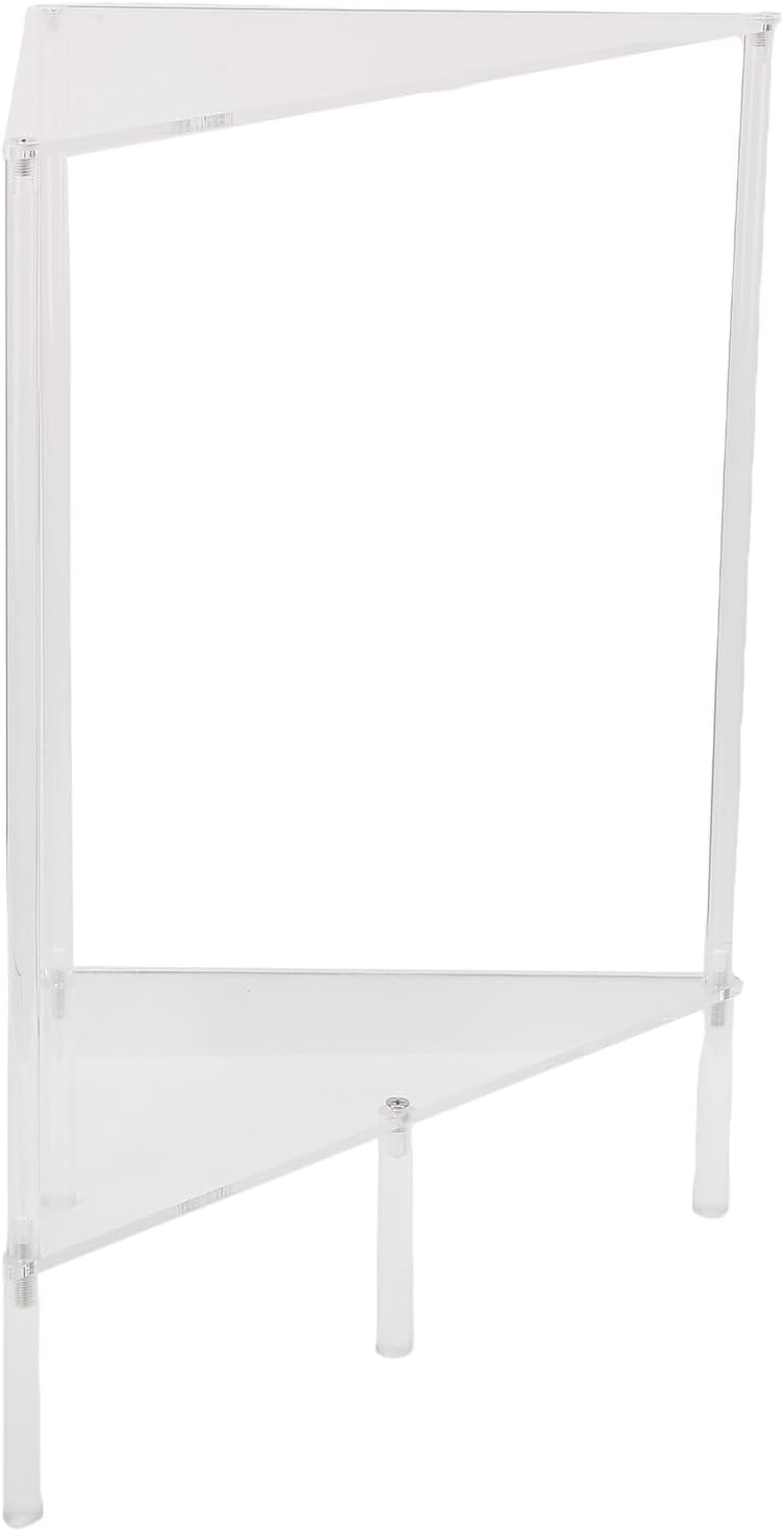 banapoy Acrylic End Table, 2 Tier Clear Corner Side Table, Small Corner Shelf...