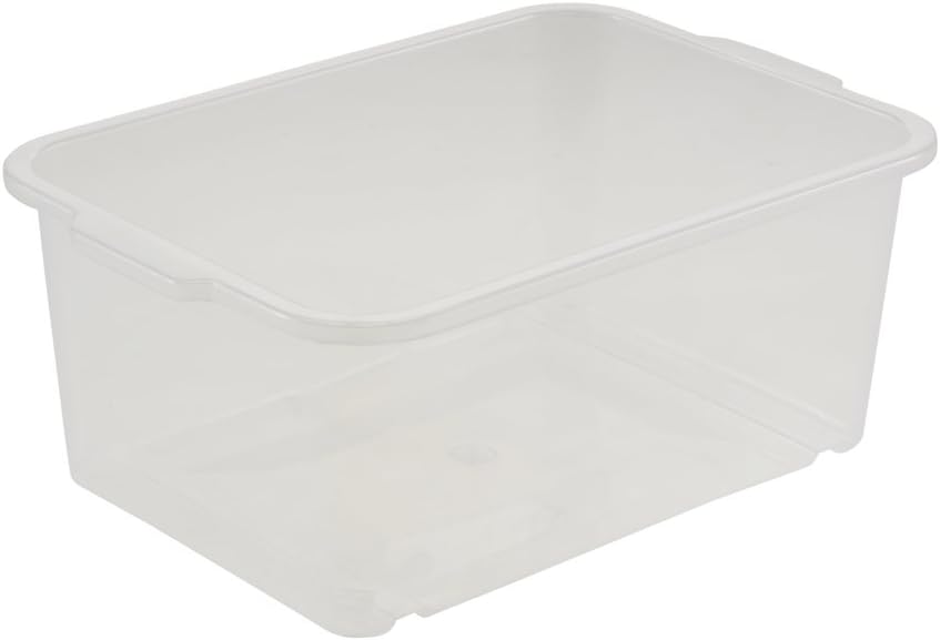 keeeper ok Storage Box, Sturdy Plastic (PP), 2.8 l, 25 x 17 x 10 cm, Transpar...