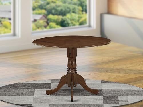 East West Furniture DLT-AWA-TP Dublin Dining Room Table - a Round Solid Wood ...
