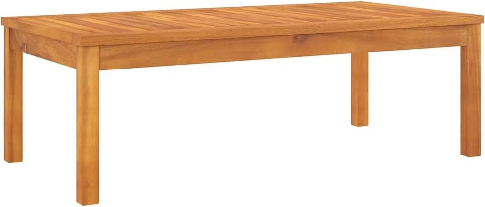 vidaXL Coffee Table 39.4"x19.7"x13" Solid Acacia Wood