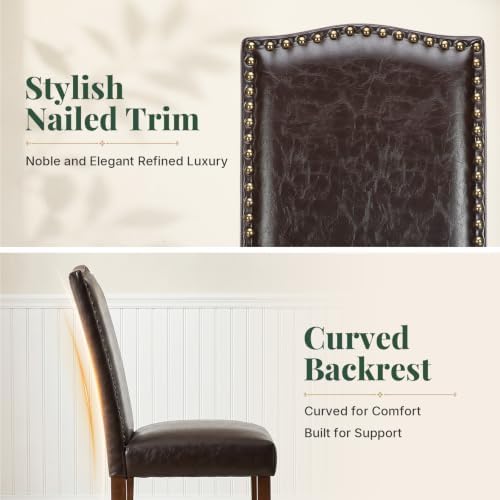Dining Chairs Set of 4, PU Leather Kitchen Chair for Living Room