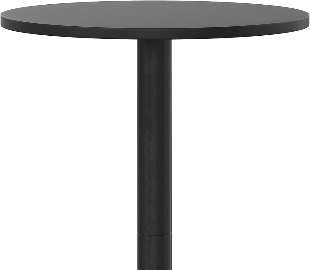 Flash Furniture 23.25 in Indoor/Outdoor Round Table with Flip-Up Top, Black