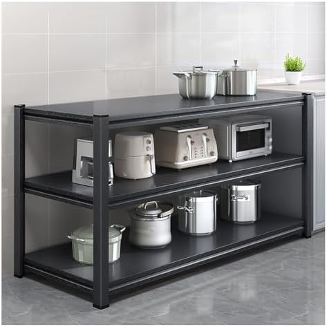 Multifunctional Microwave Stand Kitchen Counter Shelf Heavy Duty Metal Shelvi...