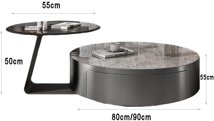 Coffee Tables Rock Slab Coffee Table, Simple Living Room, Italian-Style Small...