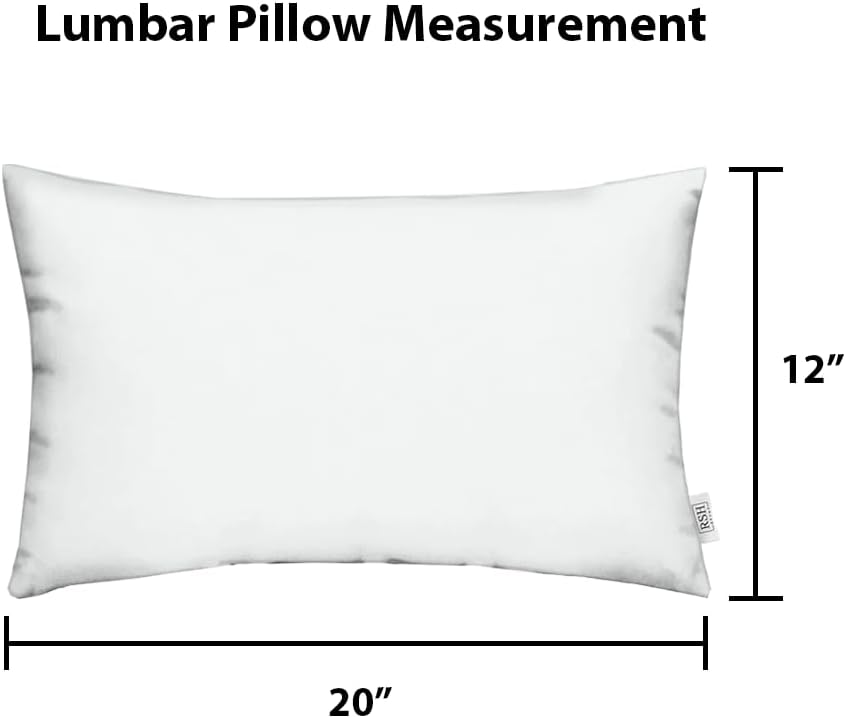 RSH DECOR: Sunbrella Lumbar Throw Pillows Set of 4 | 20" x 12" | Wa...