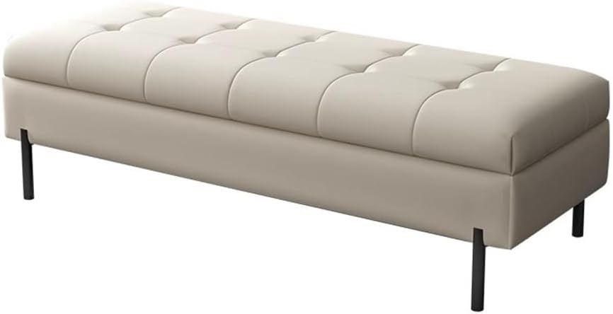 Modern Bedroom Bed Footstool Solid Wood Front Sofa Stool Storage Bedside Entr...