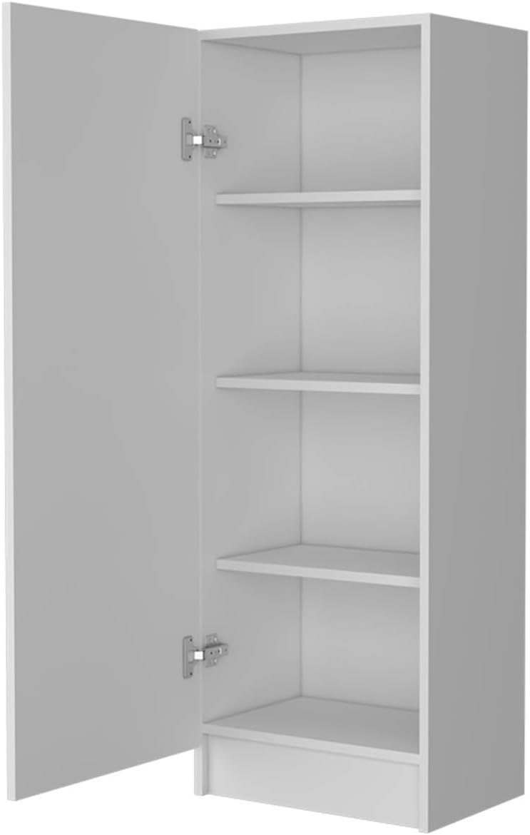 Single Door Pantry, Four Shelves, Small Size, Ample Storage Space,for Kitchen