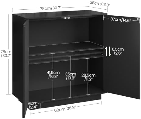 CHOEZON Buffet Cabinet, Sideboard Buffet Cabinet with Storage, Coffee Bar Cab...
