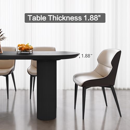Guyii 62.99" Dining Table Set with 6 Chairs, Modern Kitchen Table Set, I...