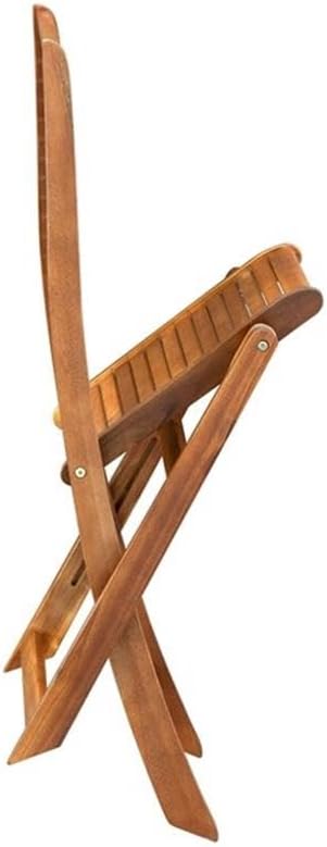 East West Furniture BFMCWNA Fremont Foldable Patio Dining Chairs - Acacia Woo...