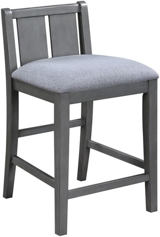 Lilola Home Graham 3-Piece Gray Finish Small Space Counter Height Dining Set ...