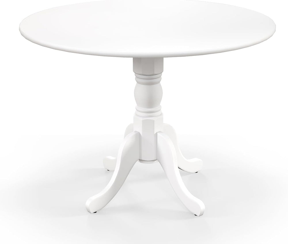 Giantex Round Dining Table, 39" D X 29" H, Rubber Wood Pedestal Tab...