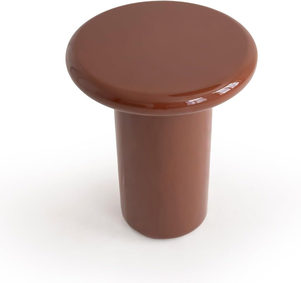 Acanva Modern End Tables with High Glossy Finish, Curved Edges, Accent Center...