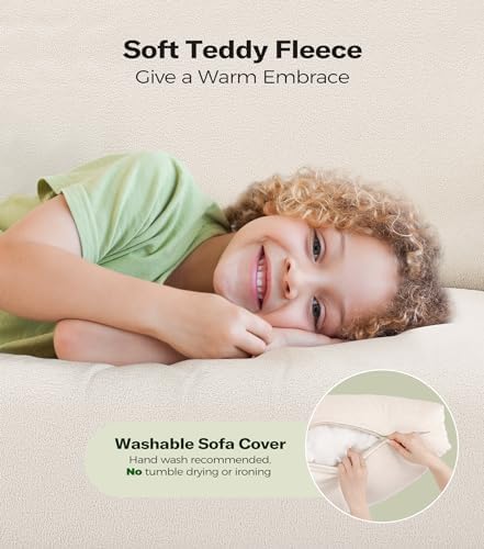 Welzona Loveseat, 51" Small Couch, Teddy Love Seat, Small Loveseat Sofa ...