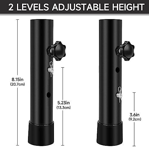 (4-PACK) Folding Table Leg Extenders, Highly Durable Steel Folding Table Leg ...