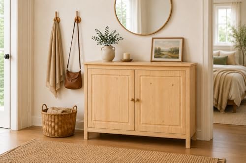 From the Tree Furniture 44" Solid Pine Shaker Sideboard, Unfinished