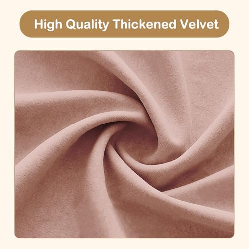 Tufted Upholstered Velvet Rolled Arm Chaise Lounges Indoor Chair, Rose | Righ...