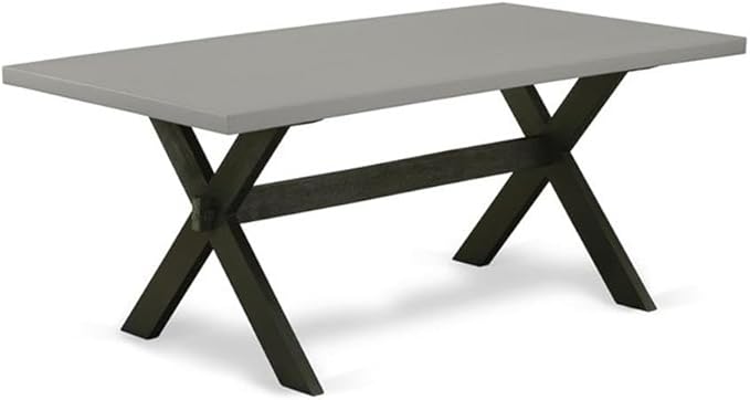 East West Furniture X697EL121-6 6 Piece Dining Set Contains a Rectangle Dinin...