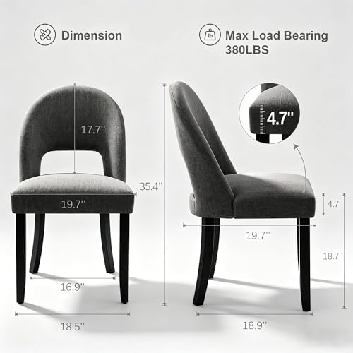 Dining Chairs Set of 2, Upholstered Kitchen & Dining Room Chairs