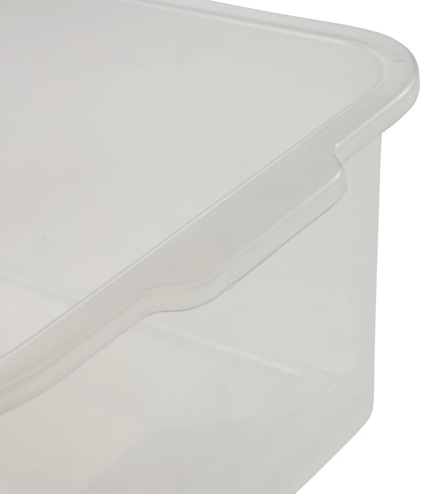 keeeper ok Storage Box, Sturdy Plastic (PP), 2.8 l, 25 x 17 x 10 cm, Transpar...