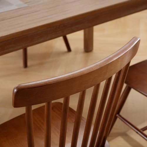 Windsor Dining Chairs Set of 2, Farmhouse Kitchen & Dining Room Chairs wi...