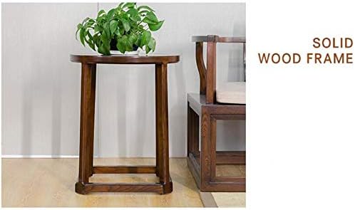 Telephone Table, Solid Wood Side Table,Sofa Table,Living Room Moving Round Ta...