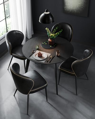 VASAGLE Dining Chairs Set of 2, Upholstered Kitchen Chairs
