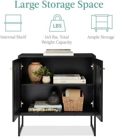 Best Choice Products 2-Door Rattan Storage Cabinet, Accent Furniture, Multifu...
