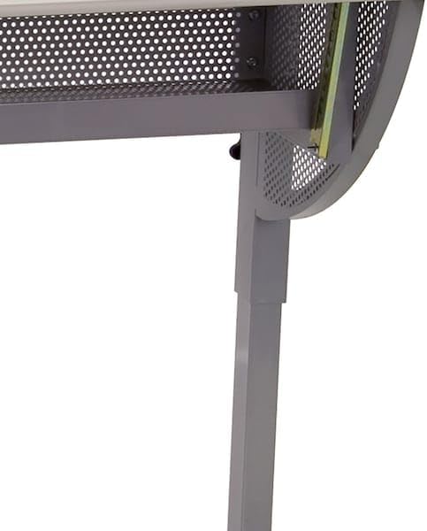 Flash Furniture Berkley Adjustable Drawing and Drafting Table with Pewter Fra...
