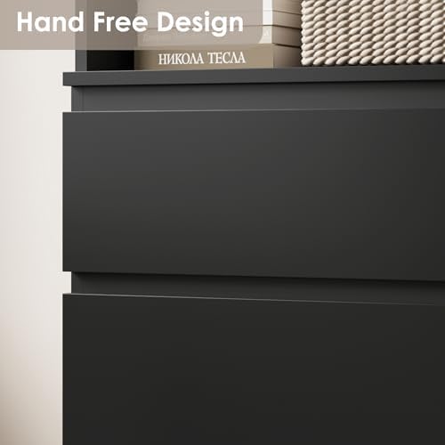 IDEALHOUSE 70" Tall Bookcase with Drawers, Open Book Shelves Library Boo...