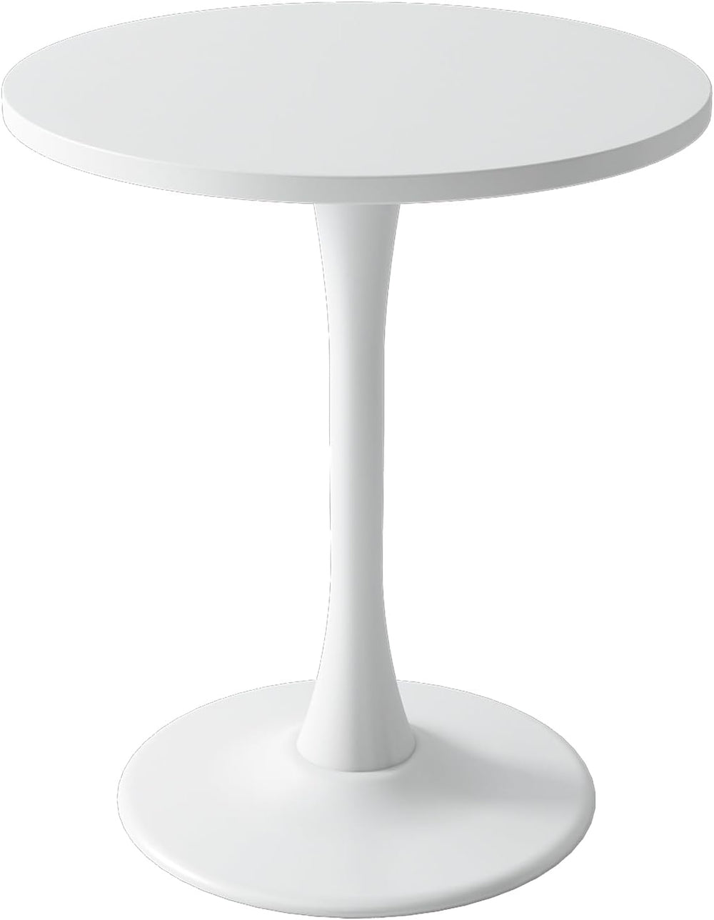 Modern White Round Dining Table 24 inch, White Tulip Round Table for Two Peop...