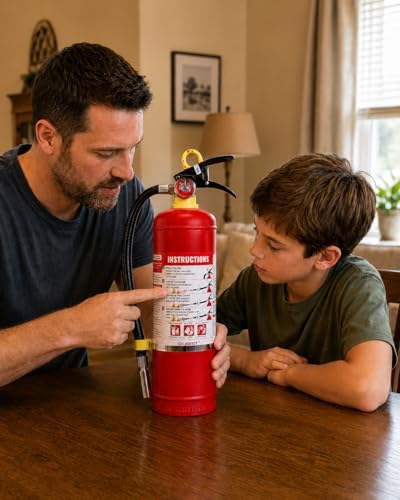 Ougist ABC Dry Chemical Fire Extinguisher, 5 lb – 2-A:10-B:C Rated for Home, ...