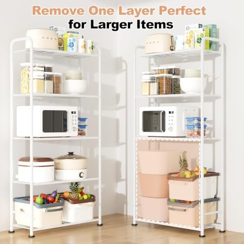 VTRIN Storage Shelves, 5 Tier Garage Shelving with Leveling Feet, Sturdy Meta...