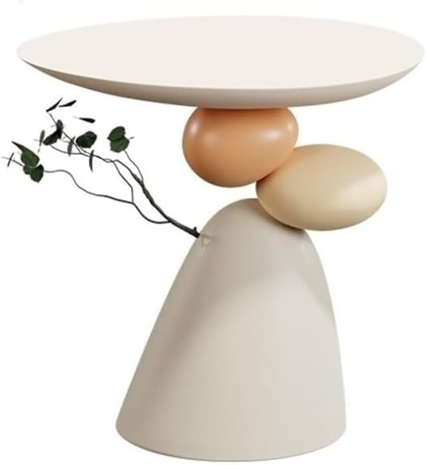 Resin Small Coffee Tables for Living Room Accent End Table Nightstand Bedside...
