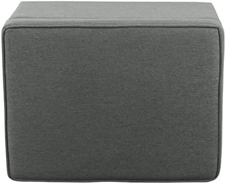 HomePop 24" Storage Ottoman, Gray (K7732-F2281-V), Large