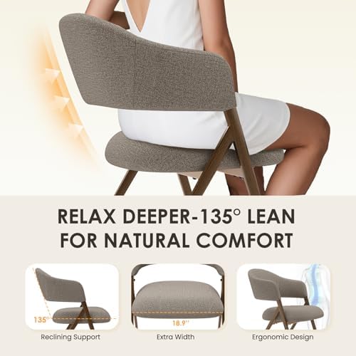 COLAMY Dining Chairs Set of 4, Mid Century Modern Dining Room Kitchen Dinner ...