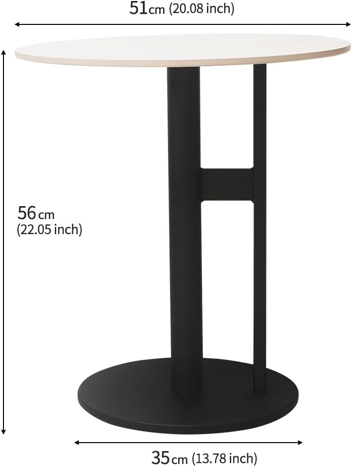 Modern Round Marble Top Side Table with Metal Base - Elegant Design for Livin...