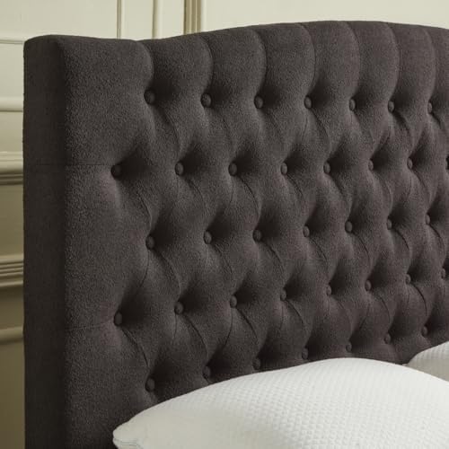24KF Boucle Upholstered Tufted Button Queen Headboard and Comfortable Fashion...